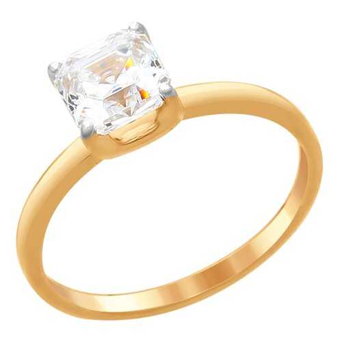 Кольцо женское SOKOLOV из серебра со Swarovski Zirconia 89010100 р.17.5