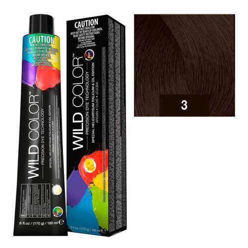 Wildcolor - Стойкая крем-краска Permanent Hair Color 3N/G Темно-коричневый 180 мл