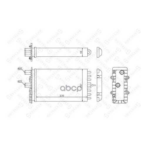Радиатор печки Stellox 1035079SX