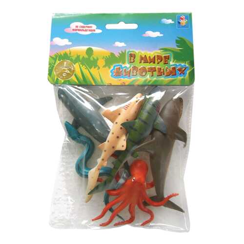 Игровой набор животных 1TOY В мире животных 6 шт.