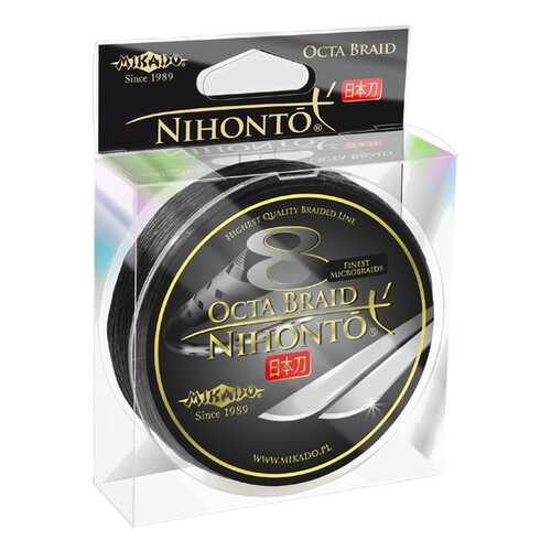 Леска плетеная Mikado Nihonto Octa 0,12 мм, 150 м, 8,9 кг black