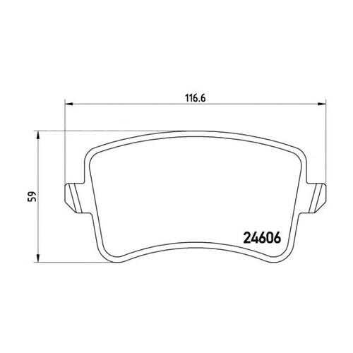 Комплект тормозных колодок Brembo P85099