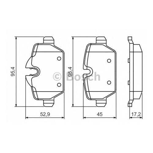 Комплект тормозных колодок Bosch 0986494461