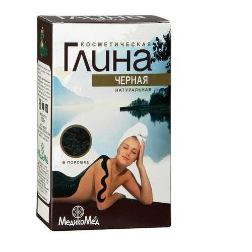 Глина черная косметическая 100 г, МедикоМед (коробочка)