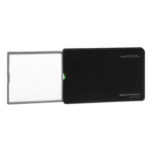 Лупа Eschenbach easyPOCKET выдвижная с подсветкой 50 х 45 мм 3.0х черный