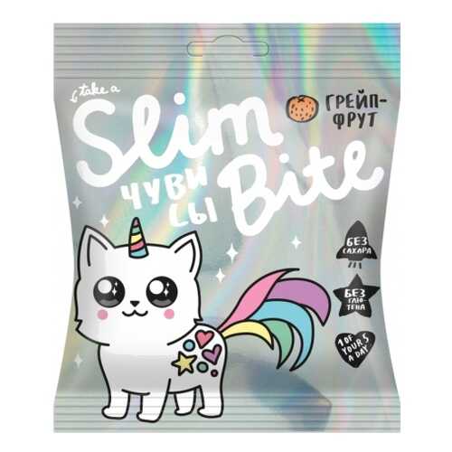 Мармелад Фруктово-ягодный Bite Slim Unicorn Грейпфрут 20 штук по 20гр