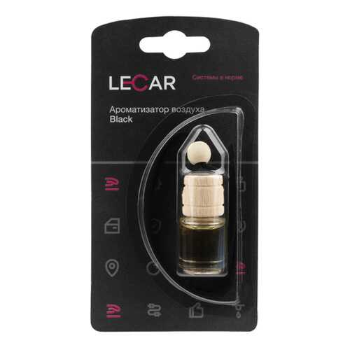 Ароматизатор LECAR пропитанный банка черный лед LECAR000112412
