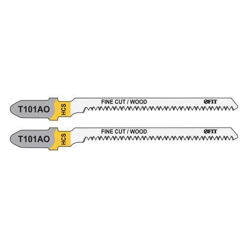 Пилки для лобзиков по дереву, 82/56/1,4 мм (Т101AO), 2 шт. FIT 40947