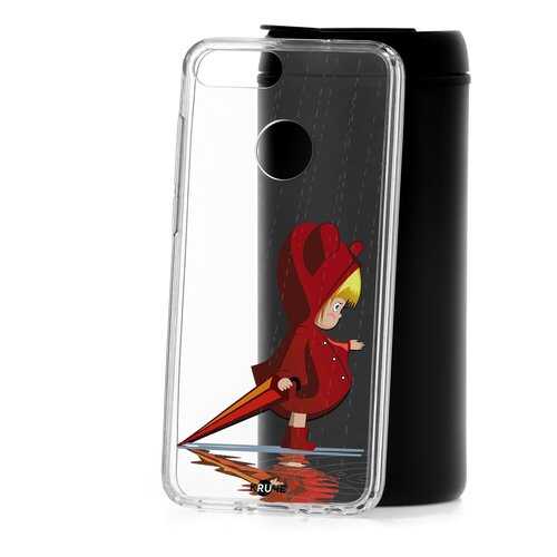 Чехол Huawei Honor 9 Lite Kruche Print Девочка с зонтом