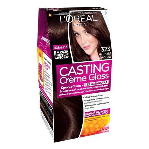 Краска для волос L'Oreal Paris Casting Creme Gloss 323 черный шоколад