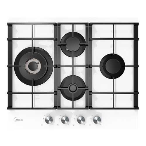 Встраиваемая варочная панель газовая Midea MG697TGW White