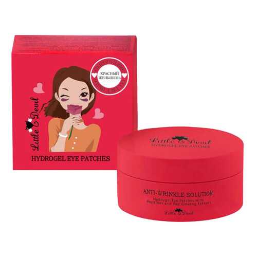 Патчи для век Little Devil Anti-Wrinkle Solution with Peptides&Red Ginseng Extract