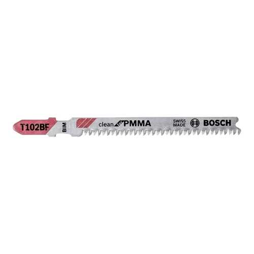 Набор пилок для лобзика Bosch T102BF CleanPMMA 2608636780