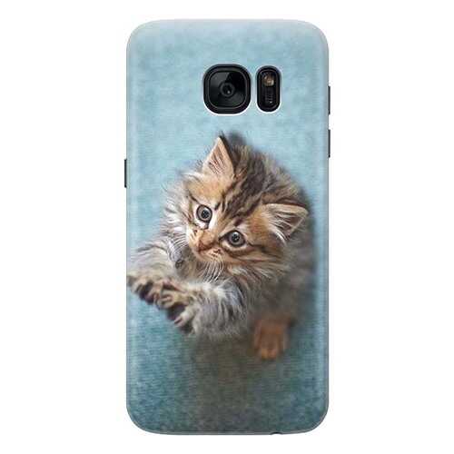 Чехол RE:PA для Samsung Galaxy S7 с принтом Котёнок на голубом