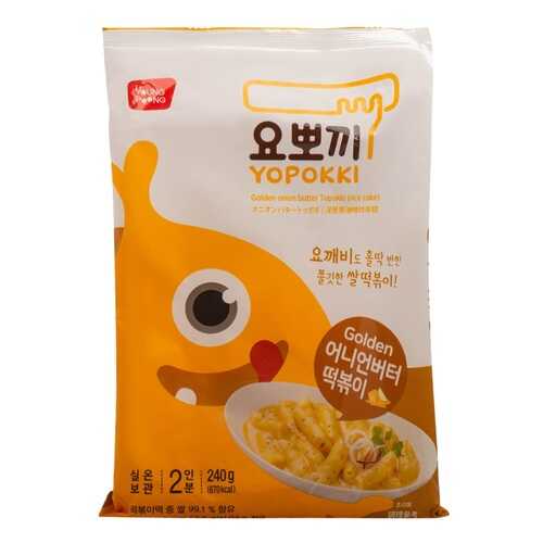 Рисовые клецки Youngt Poong топокки с соусом вкус сыра 240г Южная Корея
