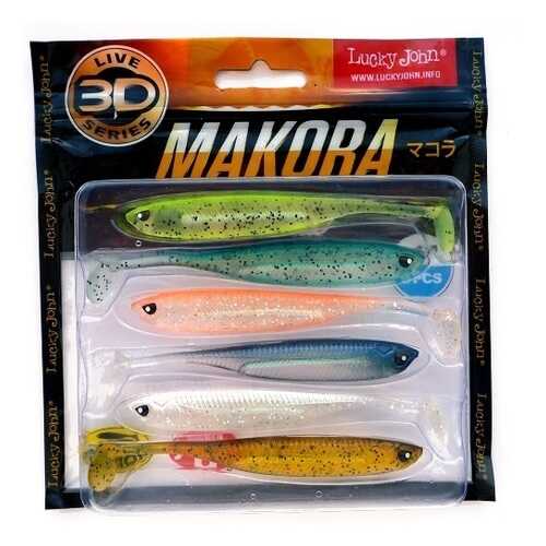 LUCKY JOHN Виброхвосты Lj 3D Series Makora Shad Tail 4.0In (10,00)/mix1 6Шт.