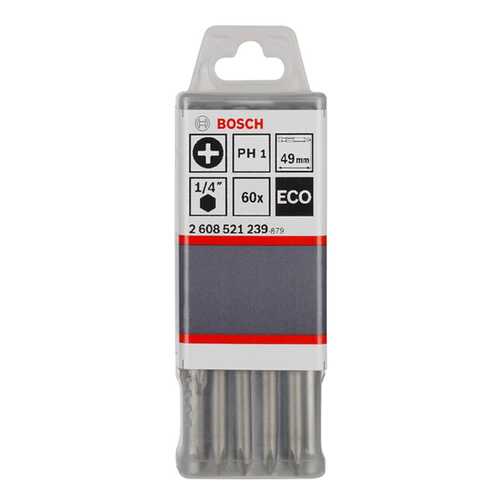 Набор бит для дрелей Bosch PH2 49MM ECO 2608521240 60 шт