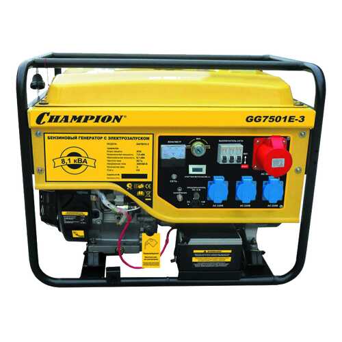 Бензиновый генератор Champion GG7501E-3