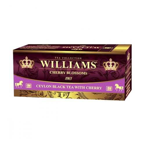 Чай Williams Cherry Blossoms черный с добавками 25 пакетиков