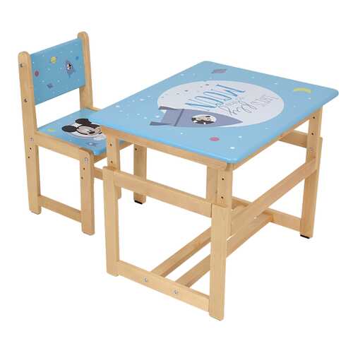 Комплект растущей детской мебели Polini Kids Disney baby 400 SM Микки Маус 68х55, синий
