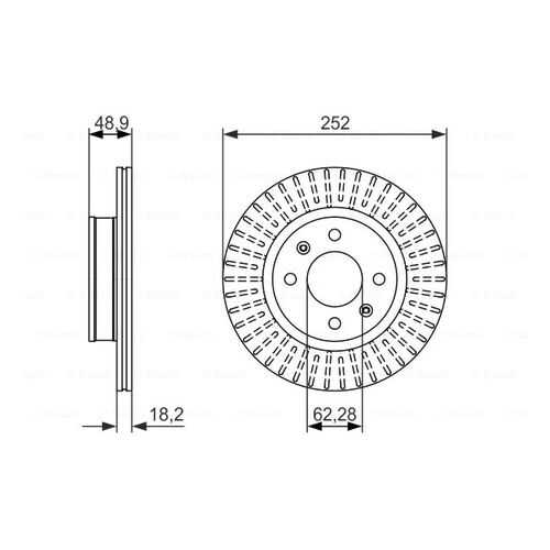 Тормозной диск Bosch 0986479770