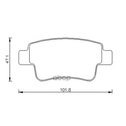 Комплект тормозных колодок BENDIX 573166B