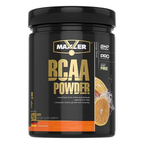 Maxler BCAA Powder 2:1:1 Sugar Free 420 г orange