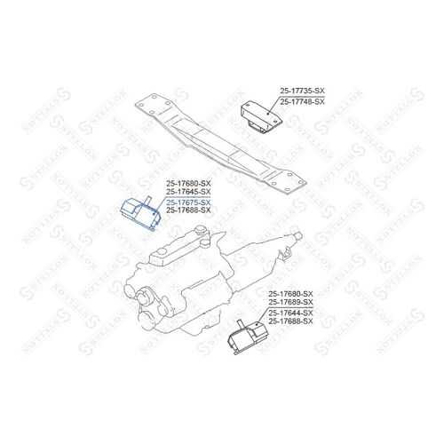 Опора двигателя STELLOX 25-17675-SX