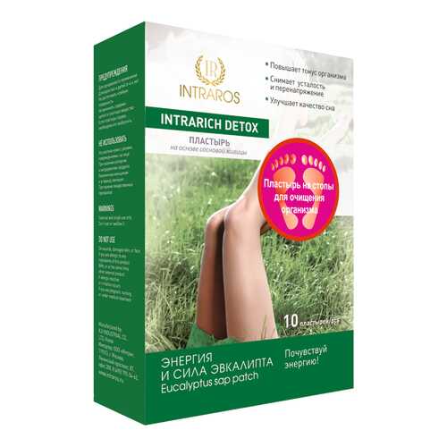 Пластырь INTRARICH DETOX Энергия и сила эвкалипта 10 шт.