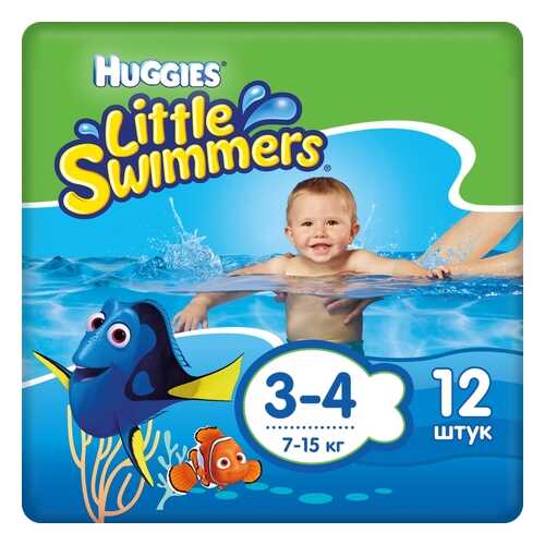 Подгузники-трусики для плавания Huggies Little Swimmers р. 3-4, 12 шт.