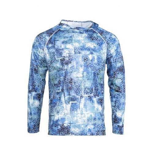 Лонгслив мужской FHM Mark Hoodie голубой 3XL