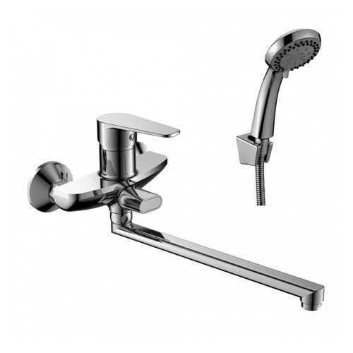 Смеситель Decoroom DR69043 одноручный универсальный с поворотным изливом 35 см., хром