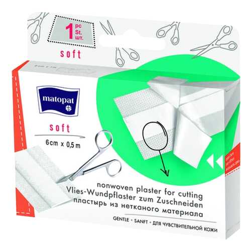 Пластырь, 6x50 см Matopat Soft