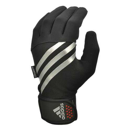 Перчатки для фитнеса Adidas ADGB-12442RD, черные/серебристые/красные, M
