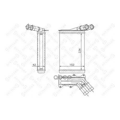 Радиатор печки Stellox 1035005SX