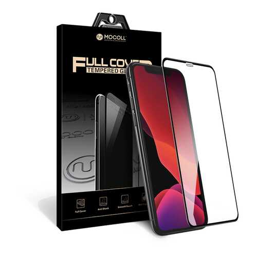 Защитное стекло MOCOLL 2.5D для iPhone 11 / XR Черное (Серия Storm)