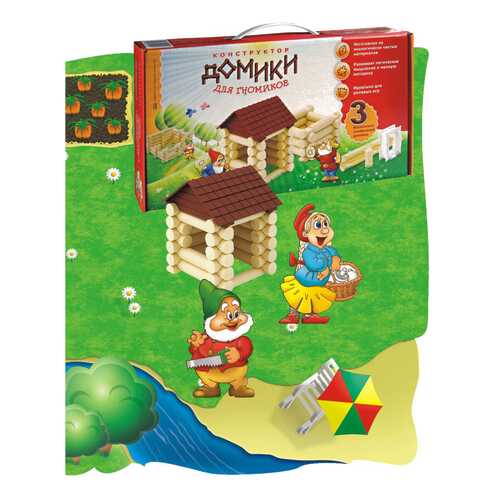 Конструктор пластиковый ЭРА Домики для гномиков