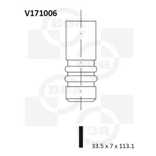 Впускной клапан BGA V171006