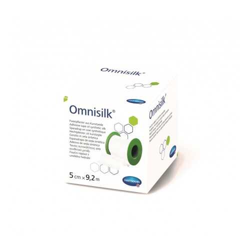 Пластырь Omnisilk фиксирующий из искусственного шёлка для повязок белый 5 см х 9,2 м