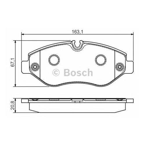 Комплект тормозных колодок Bosch 0986495098