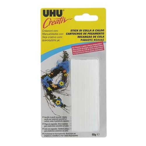 Клеевые стержни UHU Creativ прозрачные, 60 г