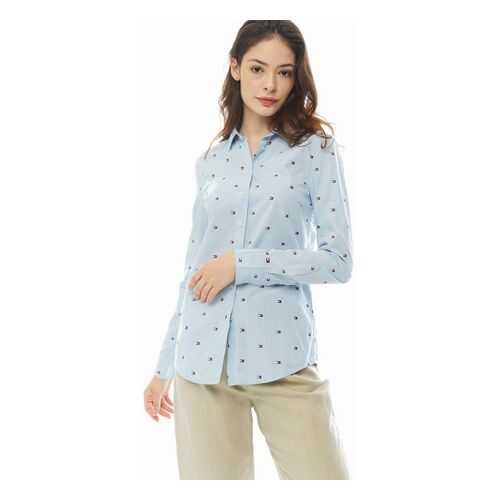 Рубашка женская Tommy Hilfiger WW0WW27486 голубая 34 US