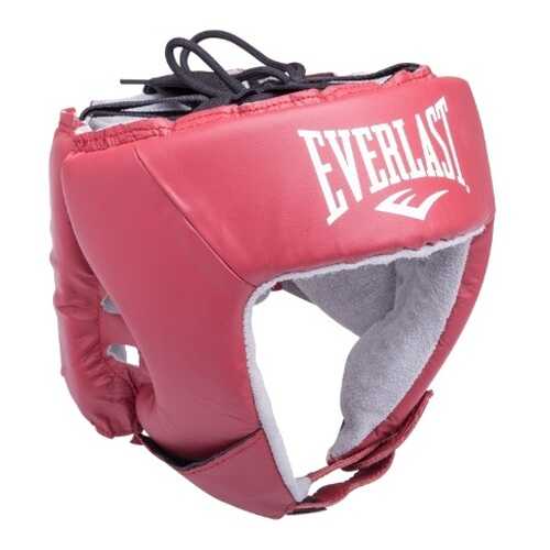 Шлем открытый Everlast USA Boxing 610400U, L, кожа, красный