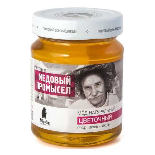 Мед натуральный Медовый промысел Цветочный 350 г