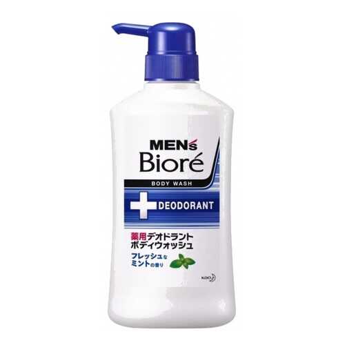 Мыло для тела КAO Men's Biore с ароматом мяты, с дезодорирующим эффектом 440 мл