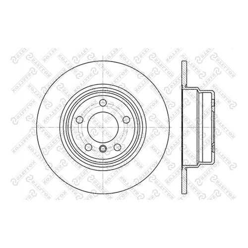 Тормозной диск Stellox 6020-1548-SX