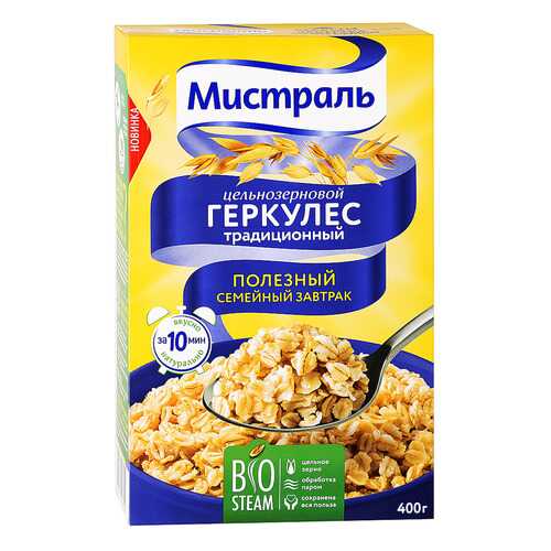 Хлопья Мистраль геркулес традиционный 400 г