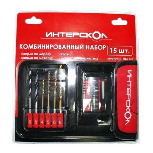 Наборы бит и сверл для дрелей, шуруповертов Интерскол 2039900700000