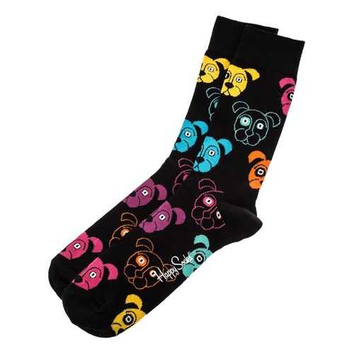 Носки мужские Happy Socks DOG01 9001 черные 36-40 EU