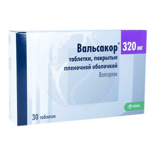 Вальсакор таблетки, покрытые пленочной оболочкой 320 мг №30